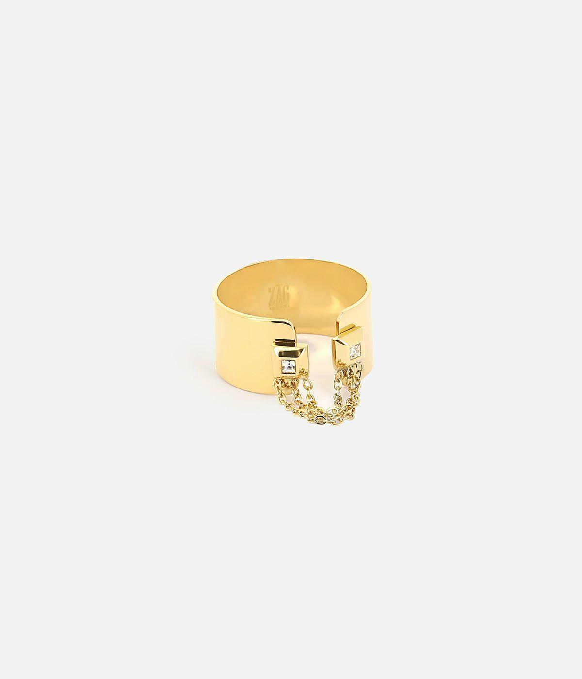 Bagues Ajustables | Bague Aurore – Acier doré – Femme Bagues Bagues Ajustables