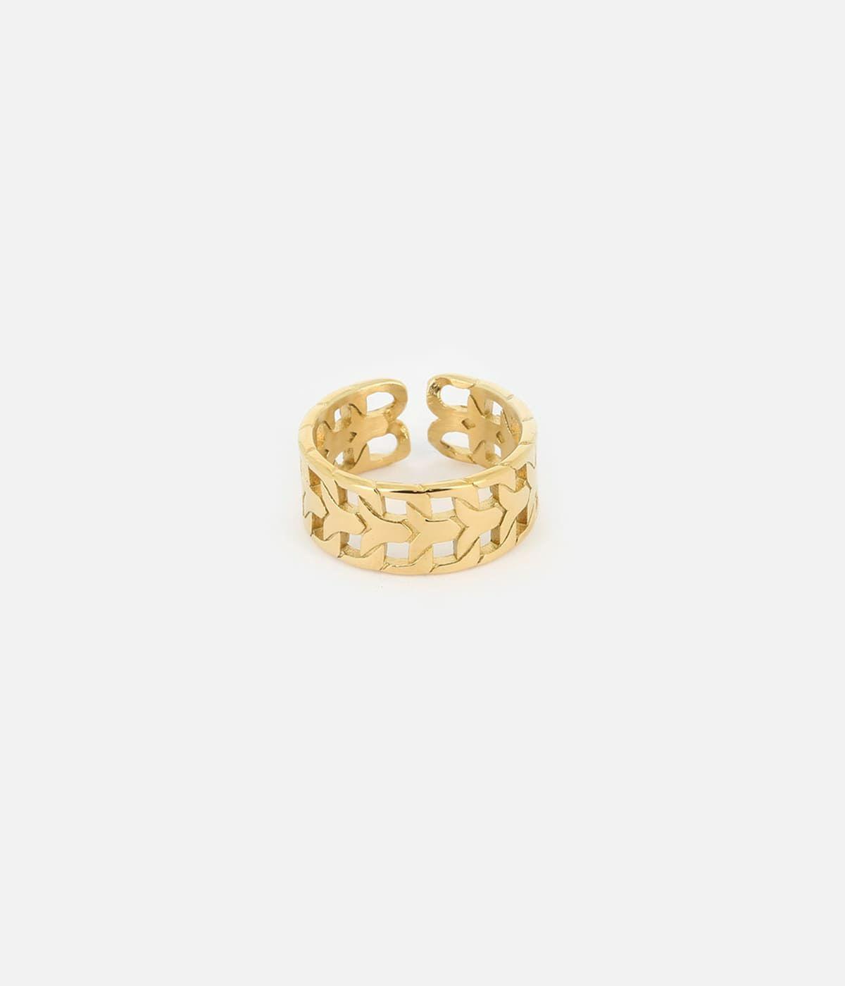 Bagues Ajustables | Bague Heri – Acier doré – Femme Bagues Bagues Ajustables