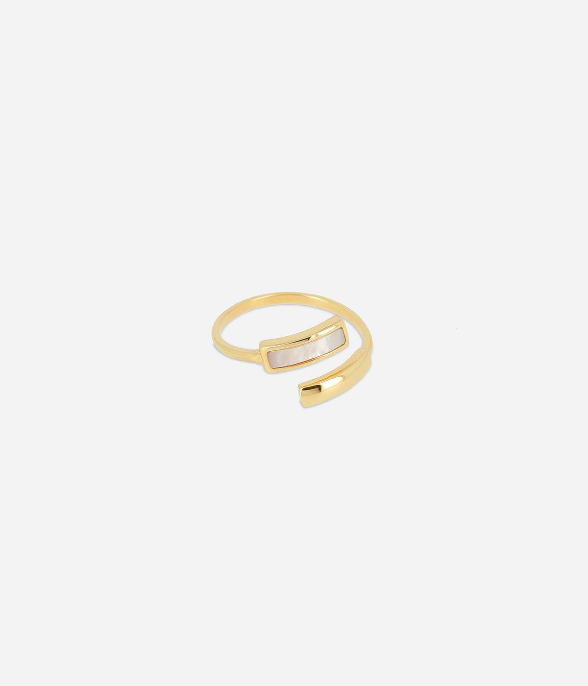 Bagues Ajustables | Bague Khais – Acier doré – Femme Bagues Bagues Ajustables