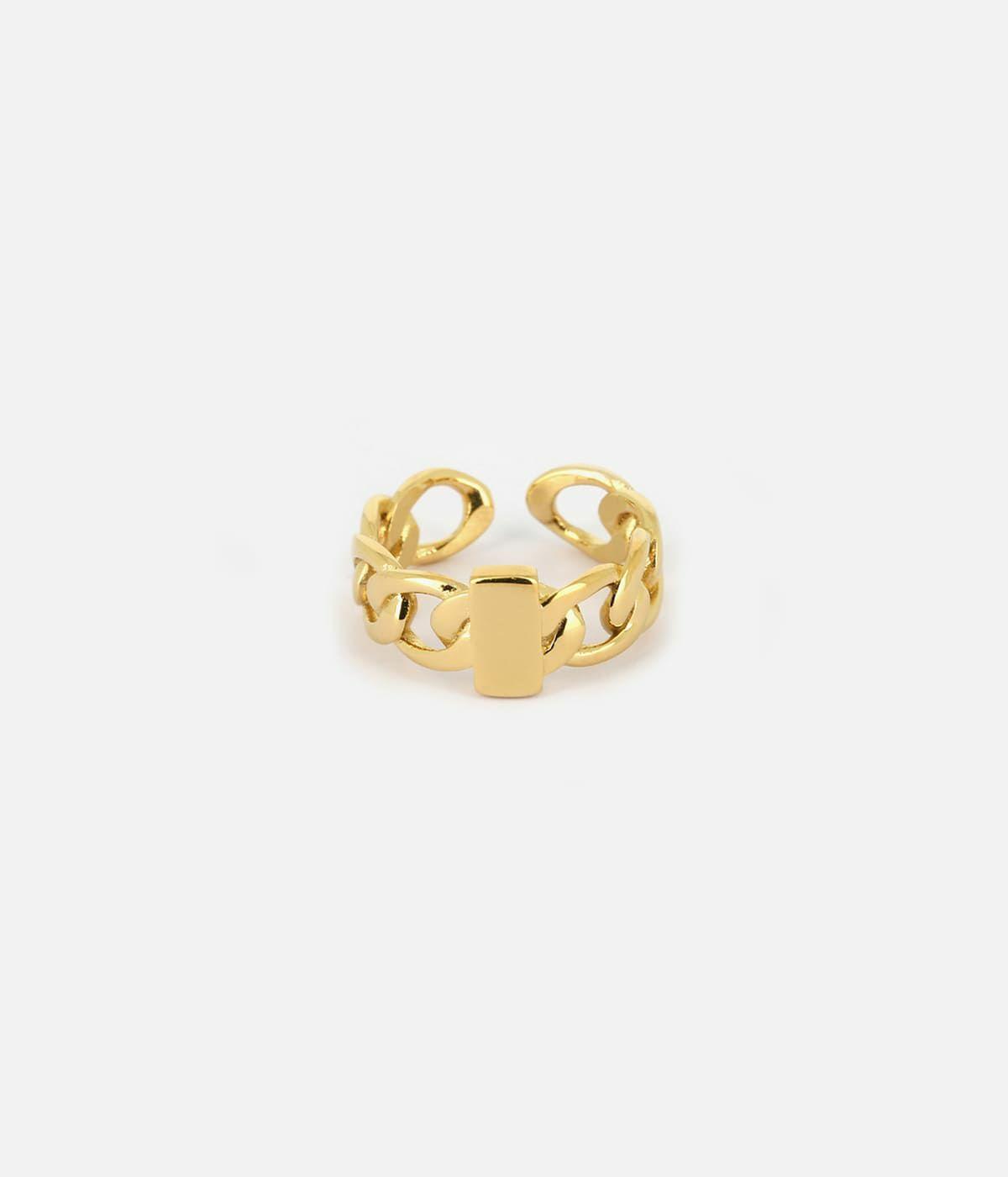 Bagues Ajustables | Bague Liane – Acier doré – Femme Bagues Bagues Ajustables