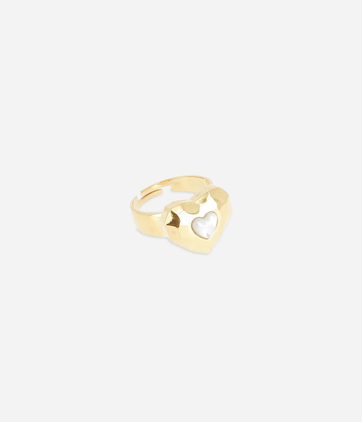 Bagues Ajustables | Bague Passionné – Acier doré – Femme Bagues Bagues Ajustables