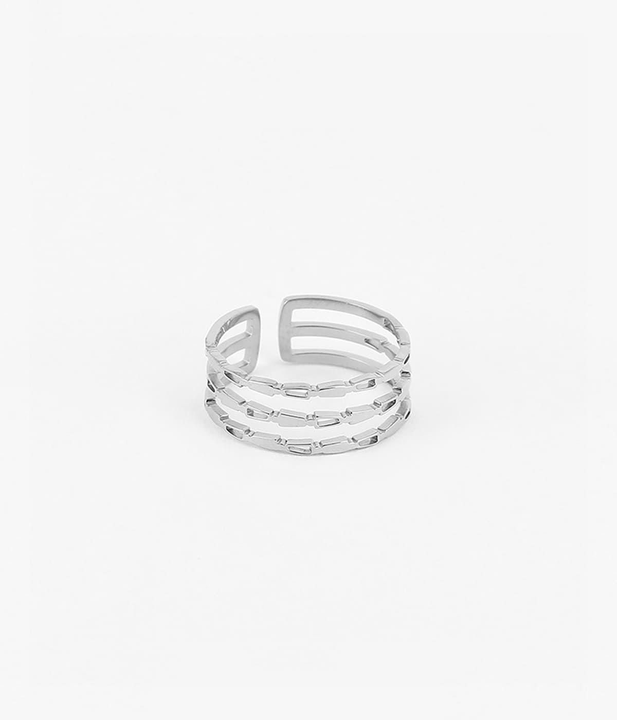 Bagues Ajustables | Bague Trias – Acier – Femme Bagues Bagues Ajustables