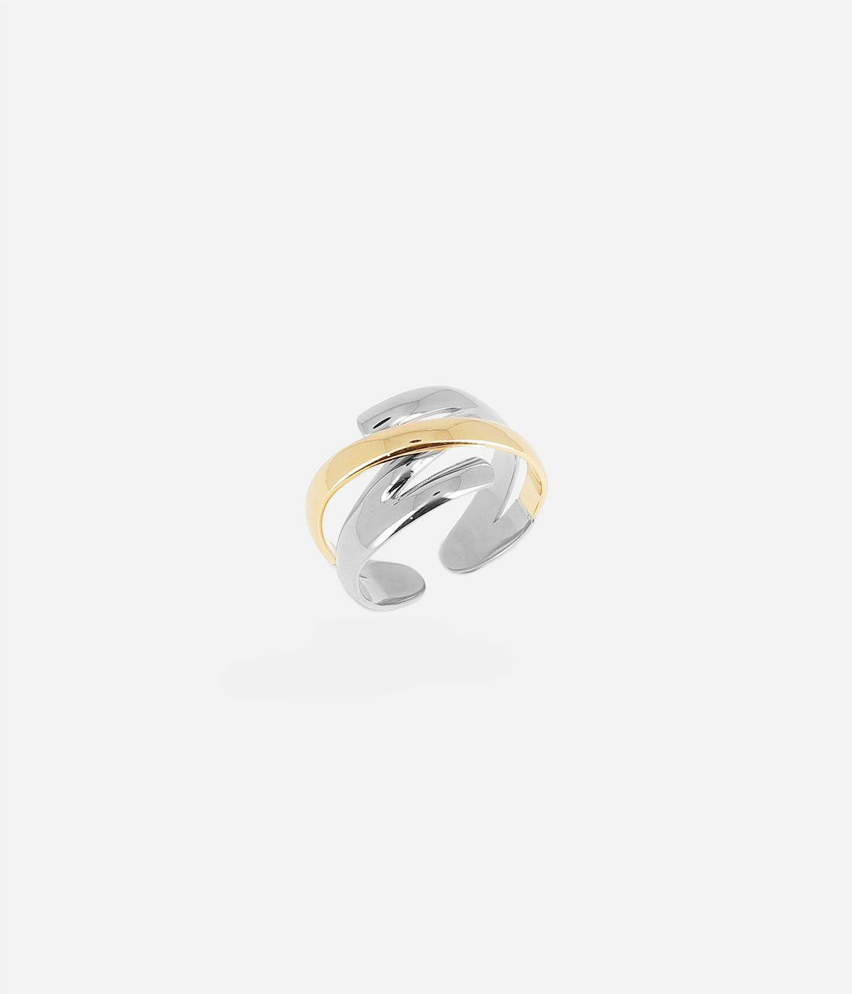 Bagues Ajustables | Bague Zeste – Acier mix – Femme Bagues Bagues Ajustables