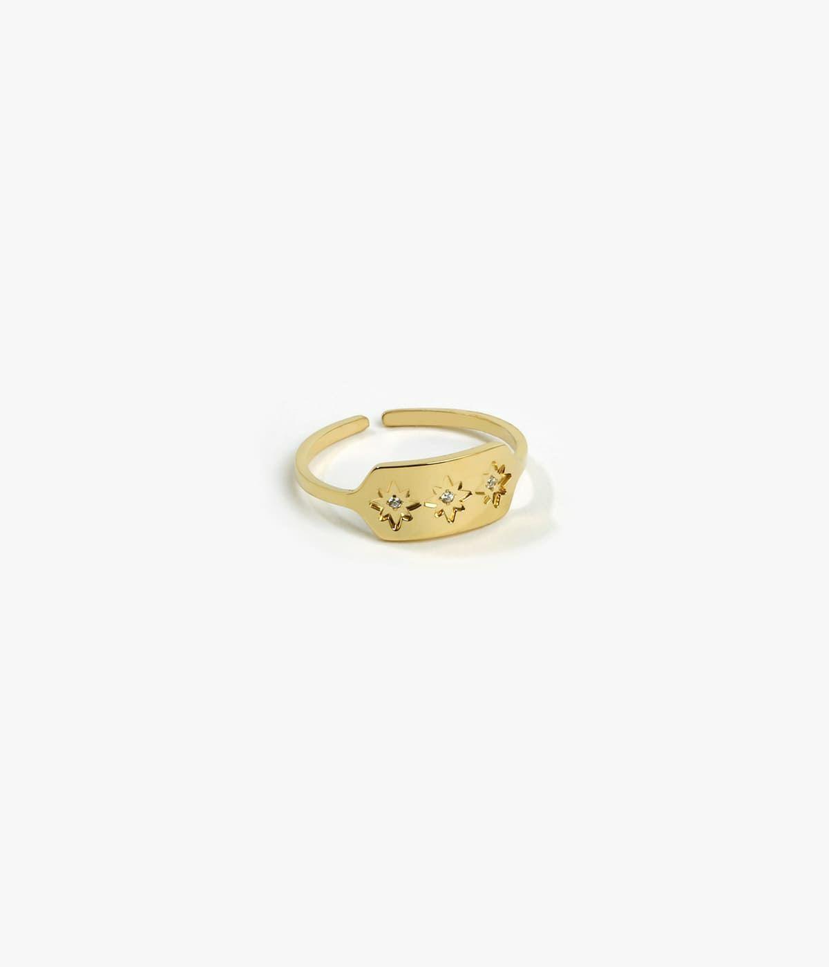 Bagues Fines | Bague Lassie – Acier doré – Femme Bagues Bagues Ajustables