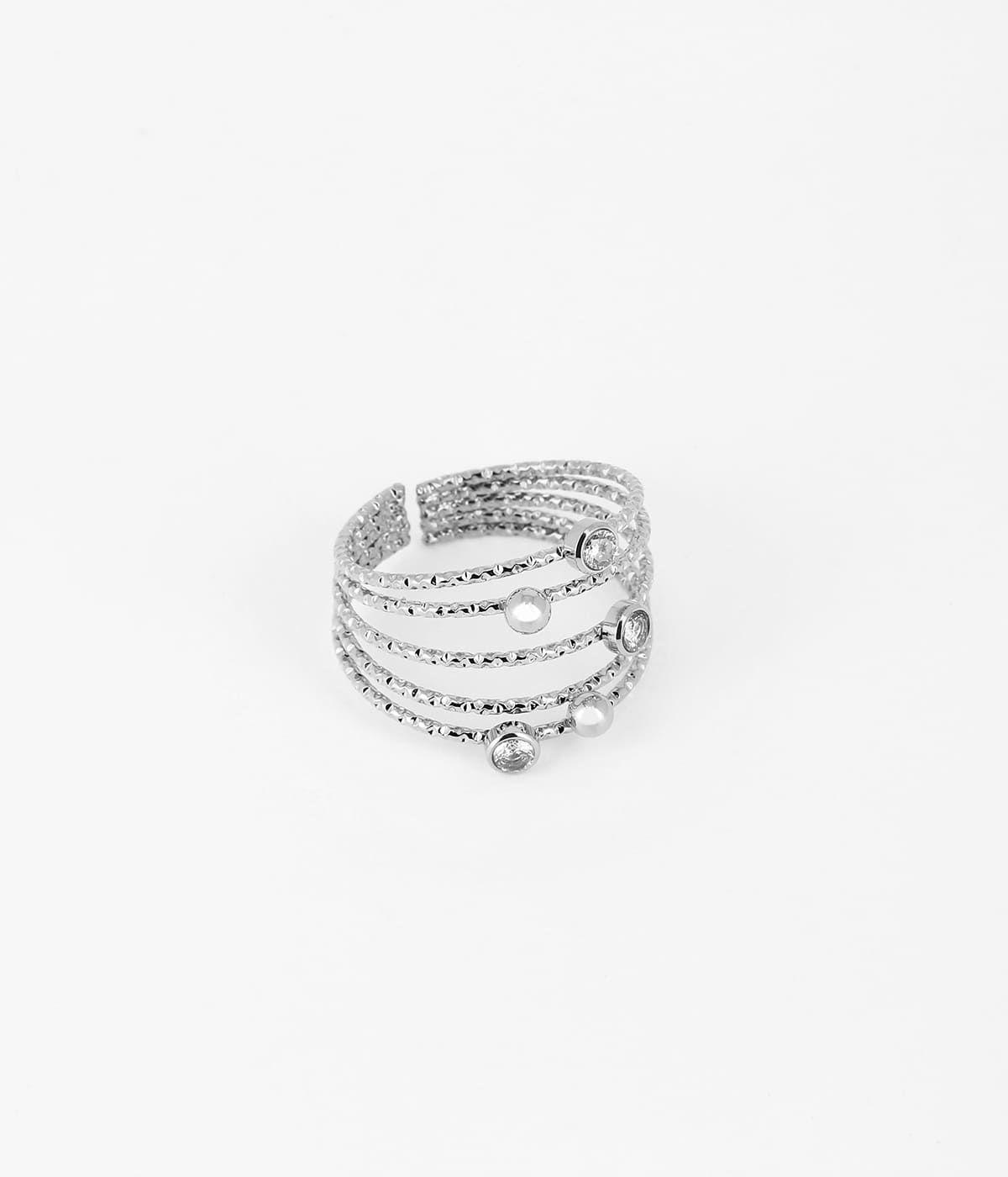 Bagues Larges | Bague Ninon – Acier – Femme Bagues Bagues Ajustables