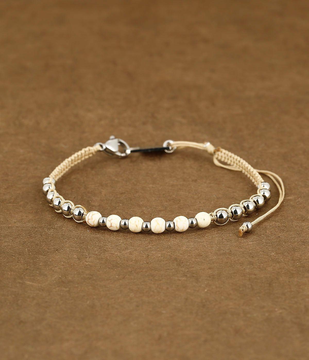 Bijoux | Bracelet Richard – Acier / Blanc – Homme Bijoux Bijoux