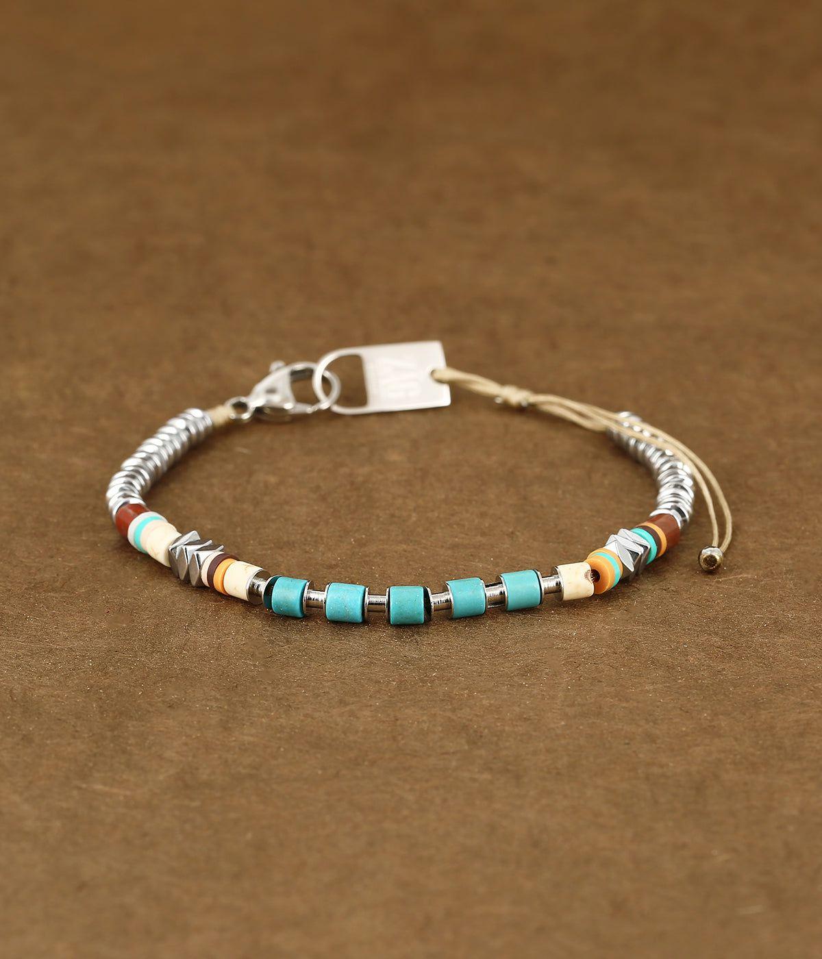 Bijoux | Bracelet Veron – Acier / Turquoise – Homme Bijoux Bijoux