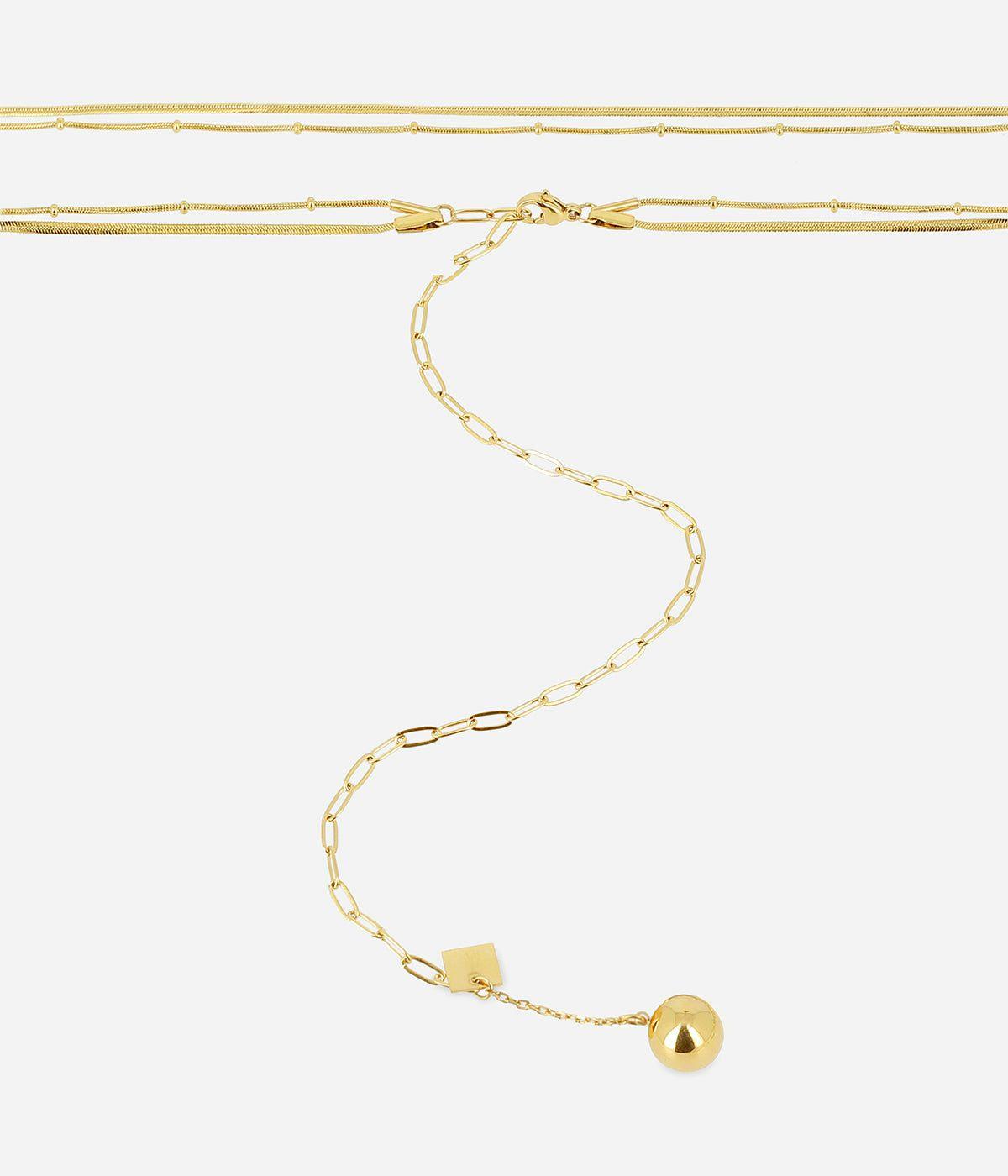 Bijoux de Taille | Bijou de taille Piana – Acier doré – Femme Bijoux de Corps Bijoux de Taille