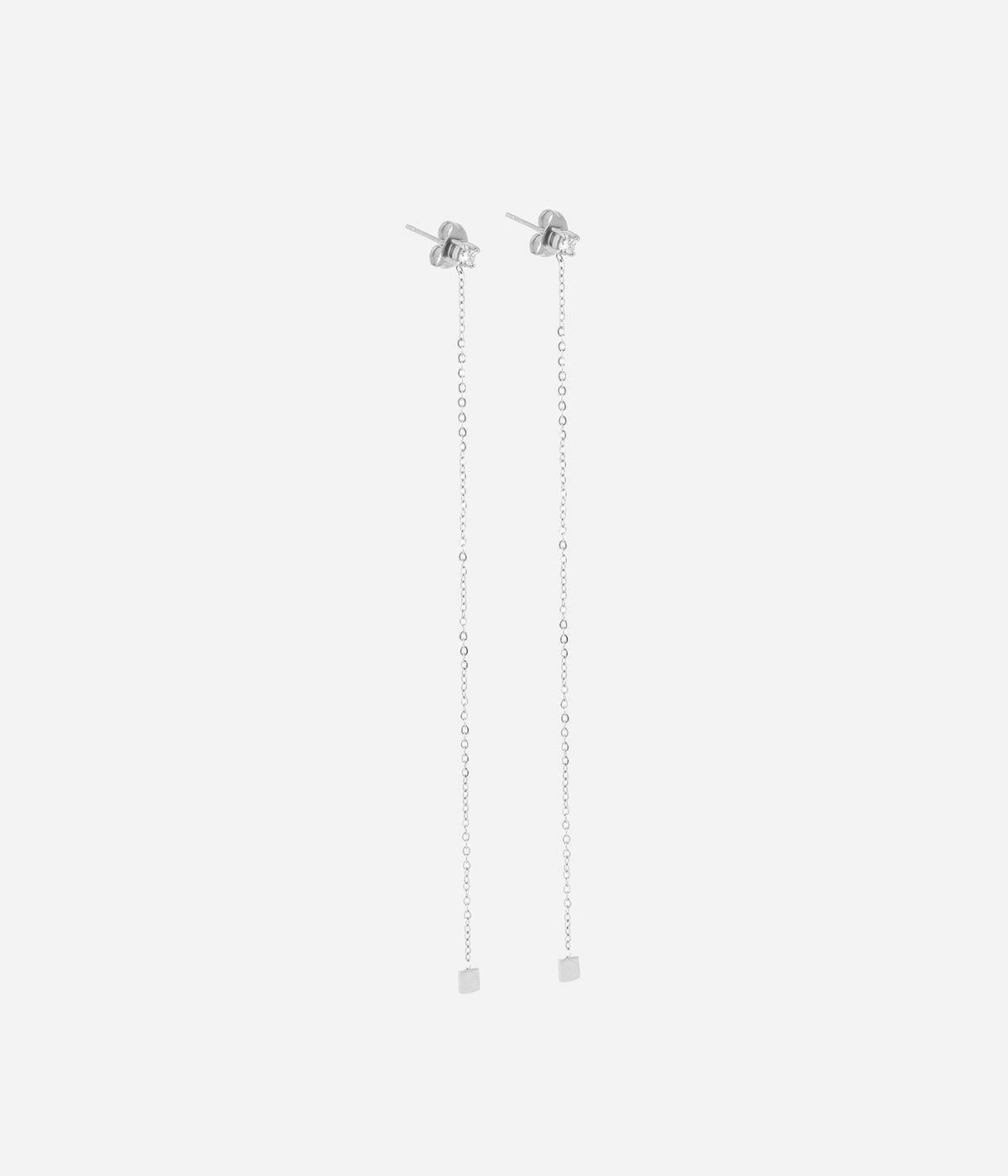 Boucles Longues – Larges | Boucles d’oreilles Fylla – Acier – Femme Boucles D'oreilles Boucles Longues - Larges