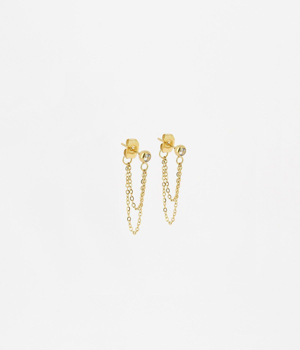 Boucles Medium | Boucles d’oreilles Citrus – Acier doré – Femme Boucles D'oreilles Boucles Medium