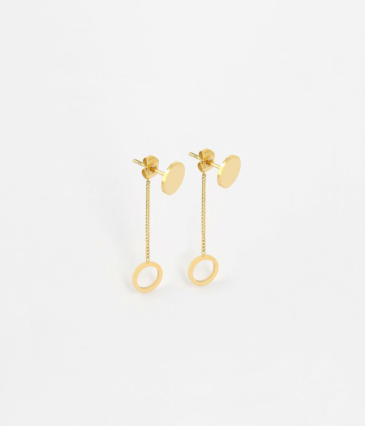 Boucles Medium | Boucles d’oreilles Goose – Acier doré – Femme Boucles D'oreilles Boucles Medium