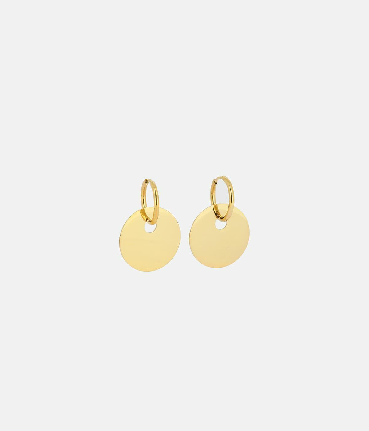 Boucles Medium | Boucles d’oreilles Ronda – Acier doré – Femme Boucles D'oreilles Boucles Medium