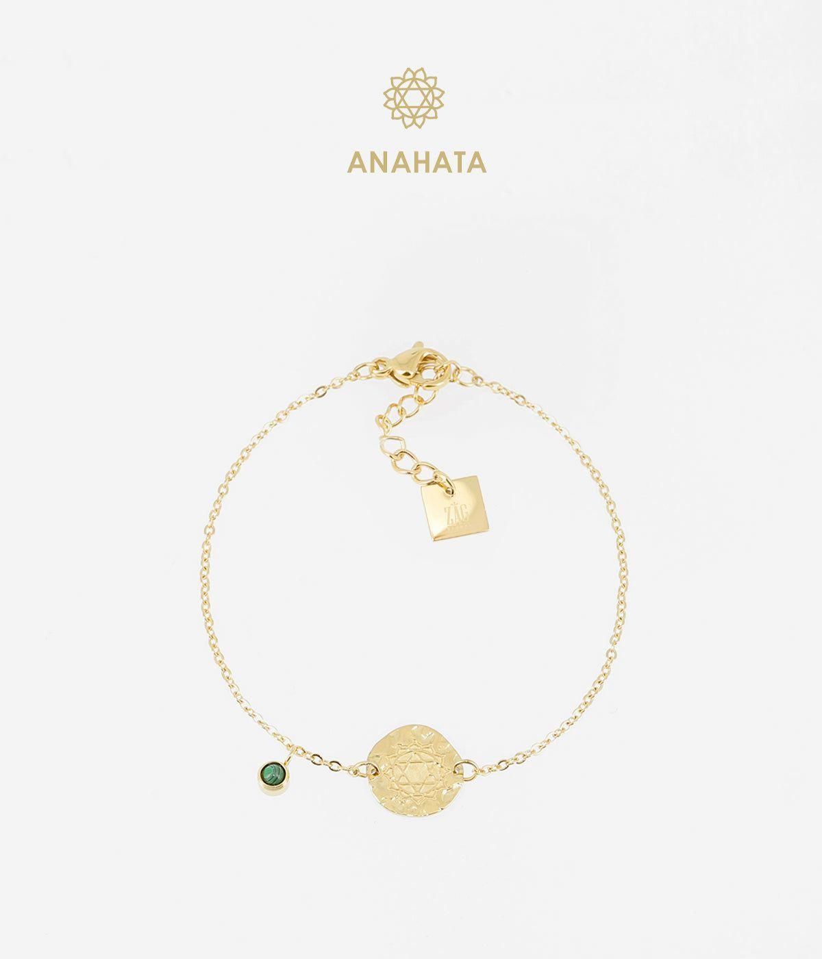 Bracelets Simples | Bracelet Anahata – Acier doré / Malachite – Femme Bracelets Bracelets Simples