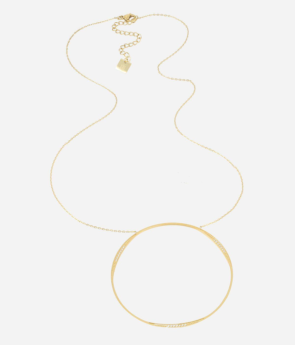 Colliers Medium | Collier Cirkel – Acier doré – Femme Colliers Colliers Medium