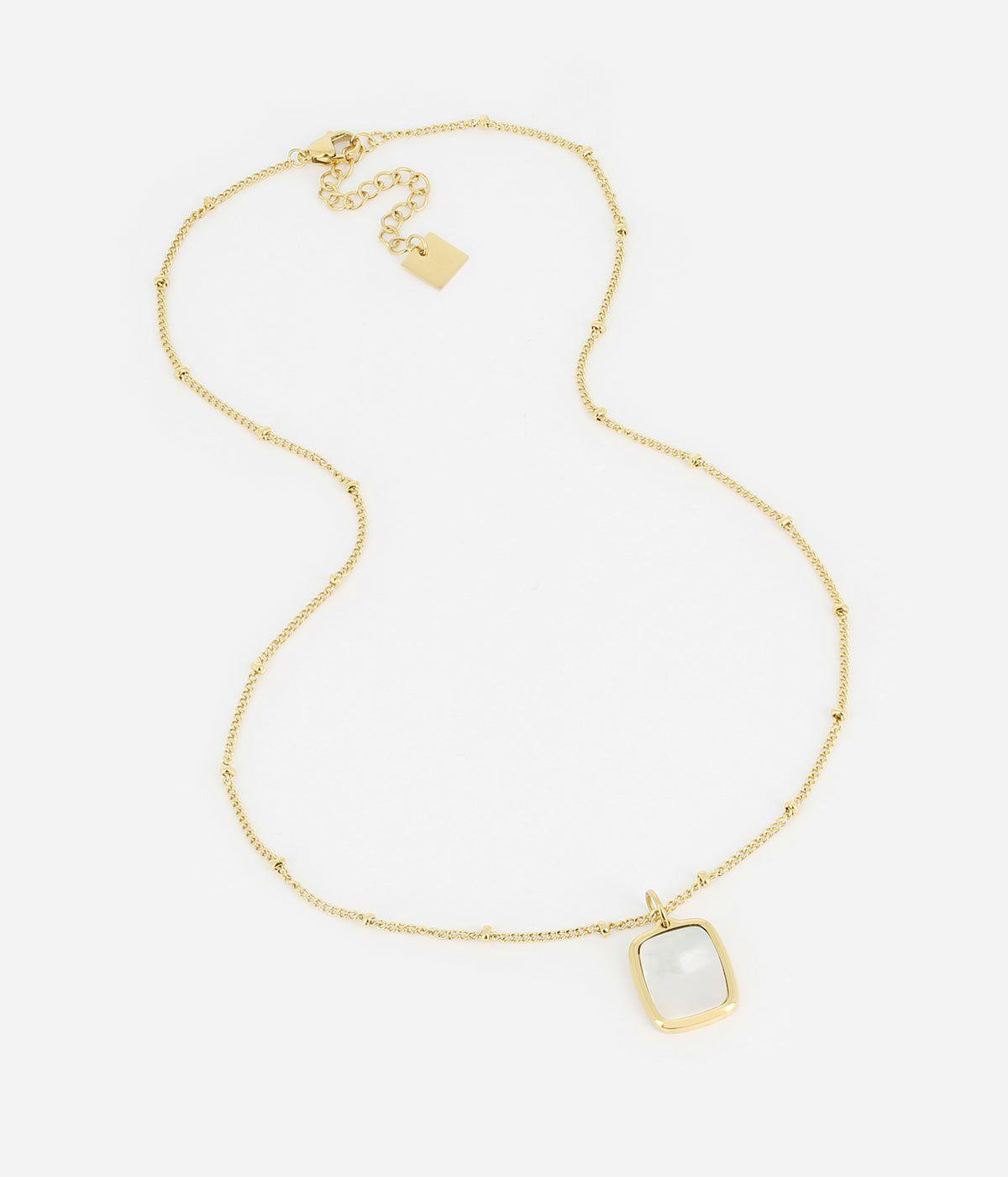 Colliers Medium | Collier Olympe – Acier doré / Nacre – Femme Colliers Colliers Medium