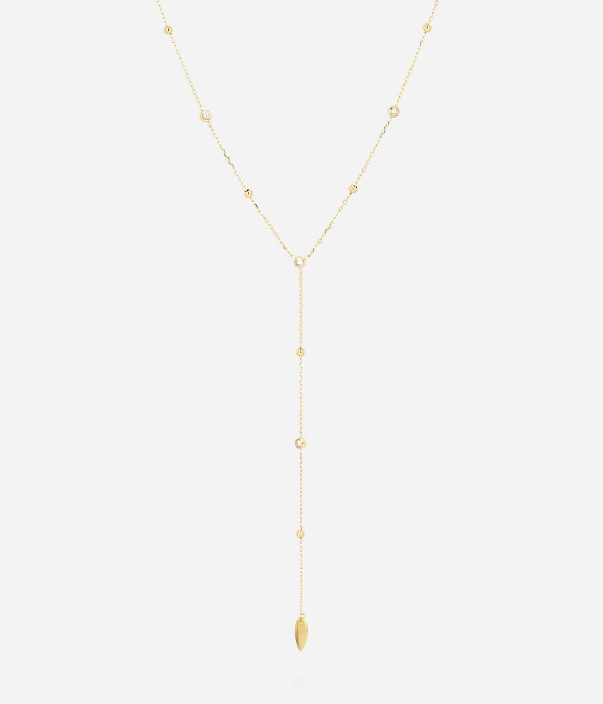 Colliers Medium | Collier Peninsula – Acier doré – Femme Colliers Colliers Medium