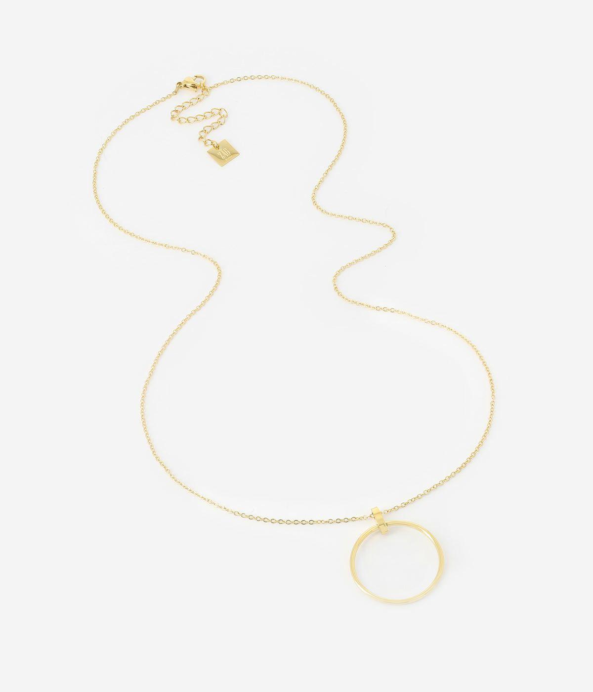 Colliers Medium | Collier Piplette – Acier doré – Femme Colliers Colliers Medium