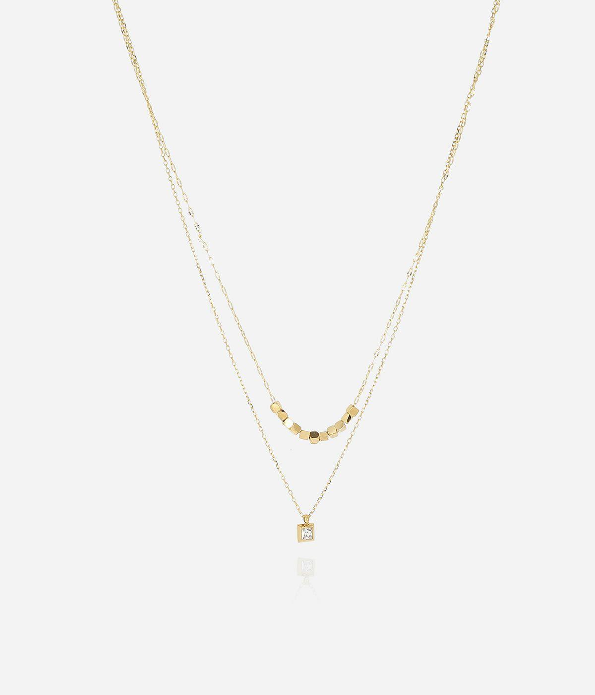 Colliers Multi-Rangs | Collier Broome – Acier doré – Femme Colliers Colliers Multi-Rangs