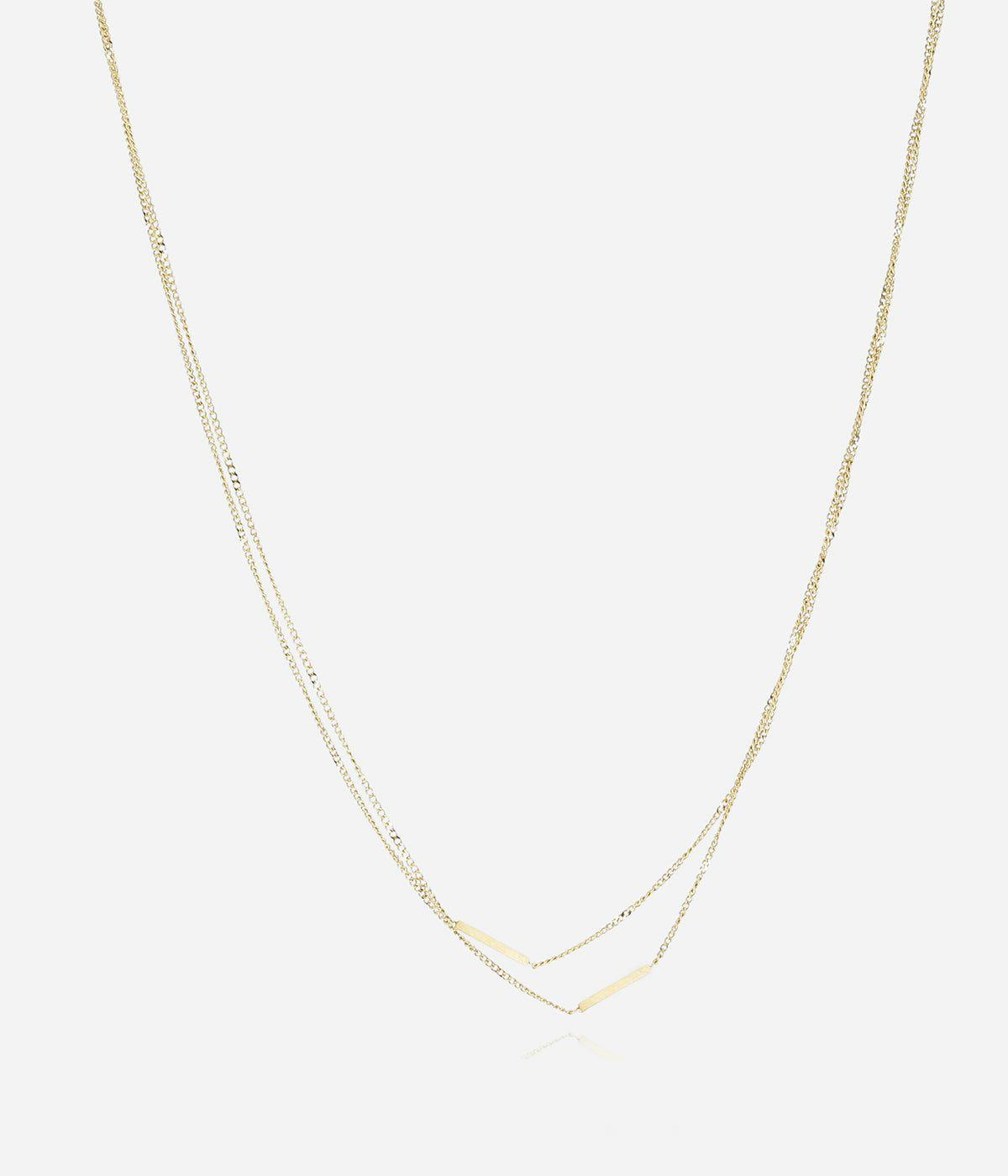 Colliers Multi-Rangs | Collier Colorado – Acier doré – Femme Colliers Colliers Multi-Rangs