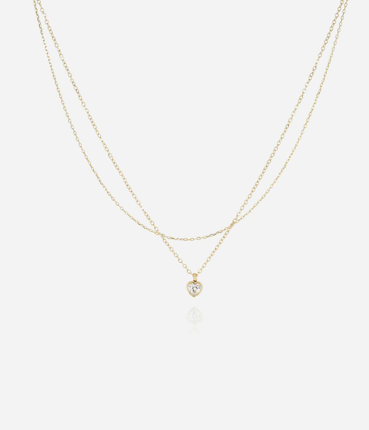 Colliers Multi-Rangs | Collier Curaçao – Acier doré – Femme Colliers Colliers Multi-Rangs