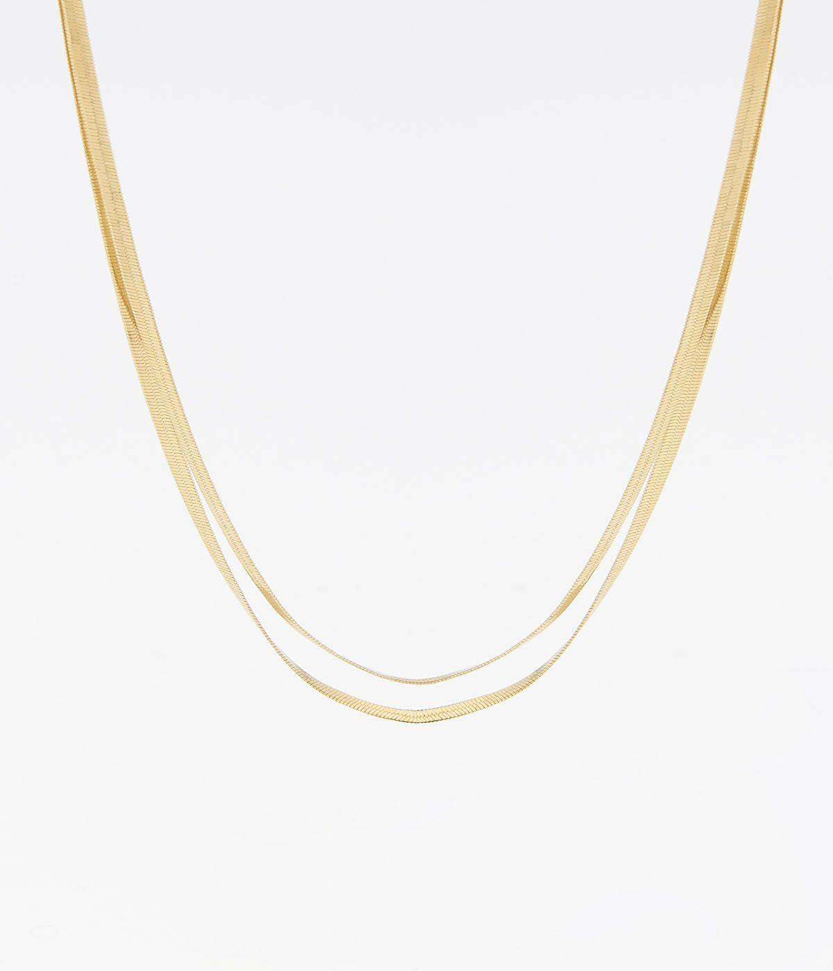 Colliers Multi-Rangs | Collier Eldorado – Acier doré – Femme Colliers Colliers Multi-Rangs