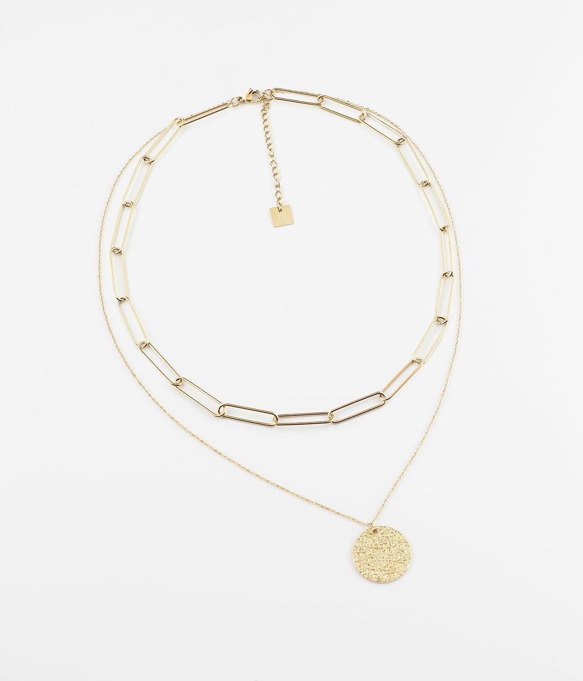 Colliers Multi-Rangs | Collier Hamptons – Acier doré – Femme Colliers Colliers Multi-Rangs