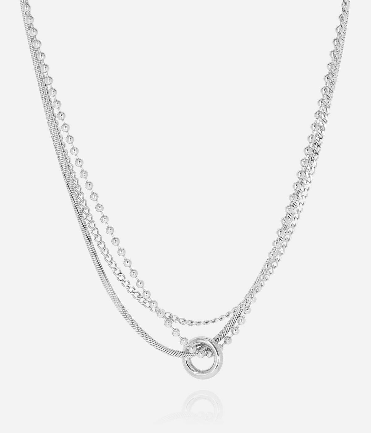 Colliers Multi-Rangs | Collier Iguazu – Acier – Femme Colliers Colliers Multi-Rangs