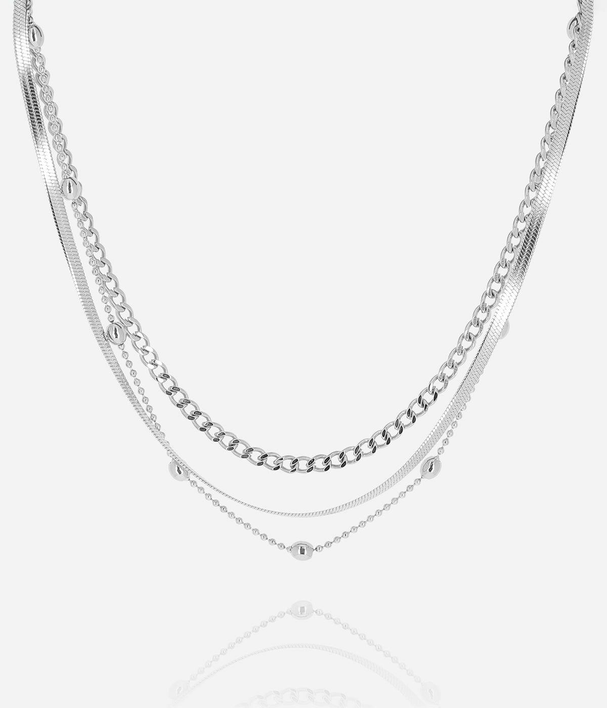 Colliers Multi-Rangs | Collier Lumineux – Acier – Femme Colliers Colliers Multi-Rangs