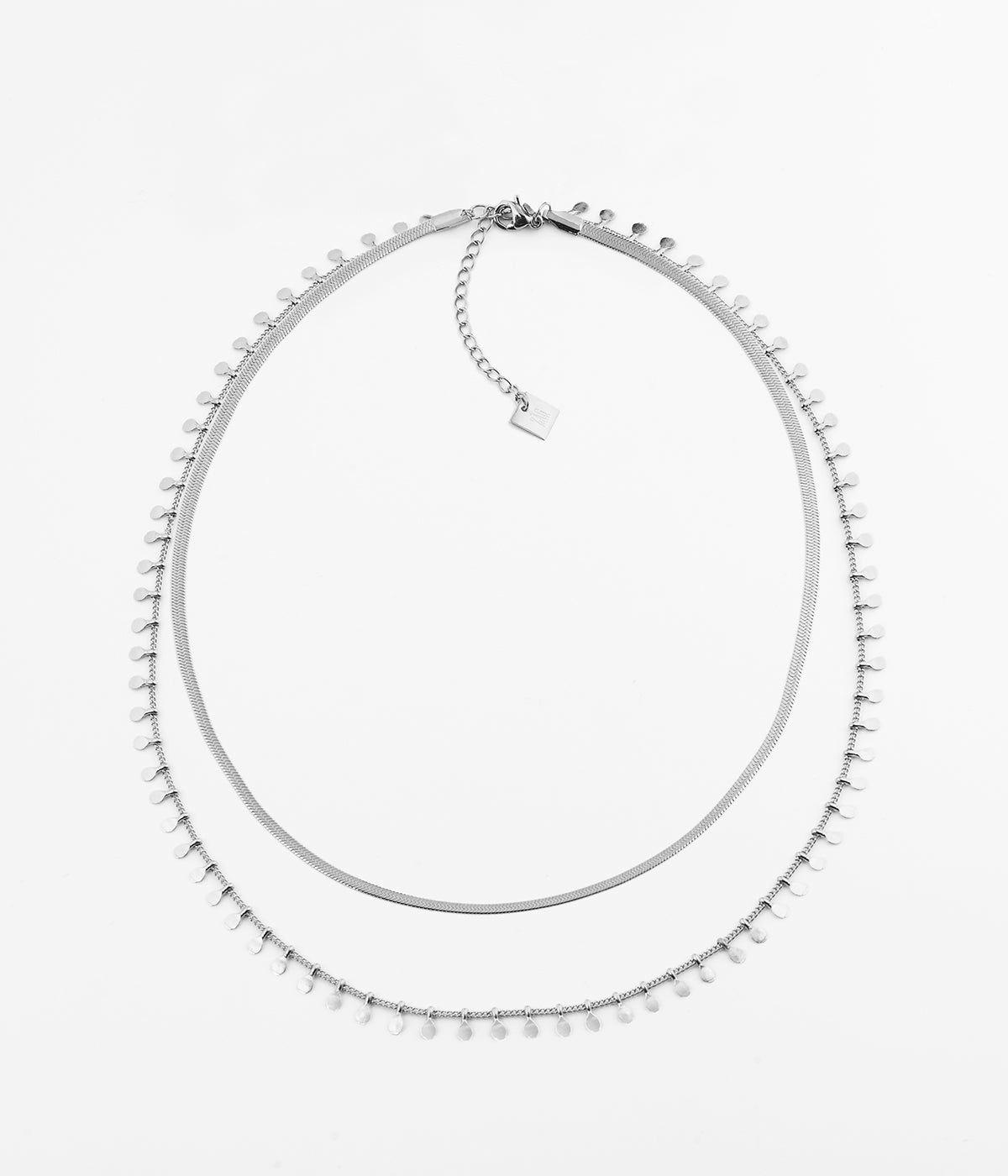 Colliers Multi-Rangs | Collier Mykonos – Acier – Femme Colliers Colliers Multi-Rangs