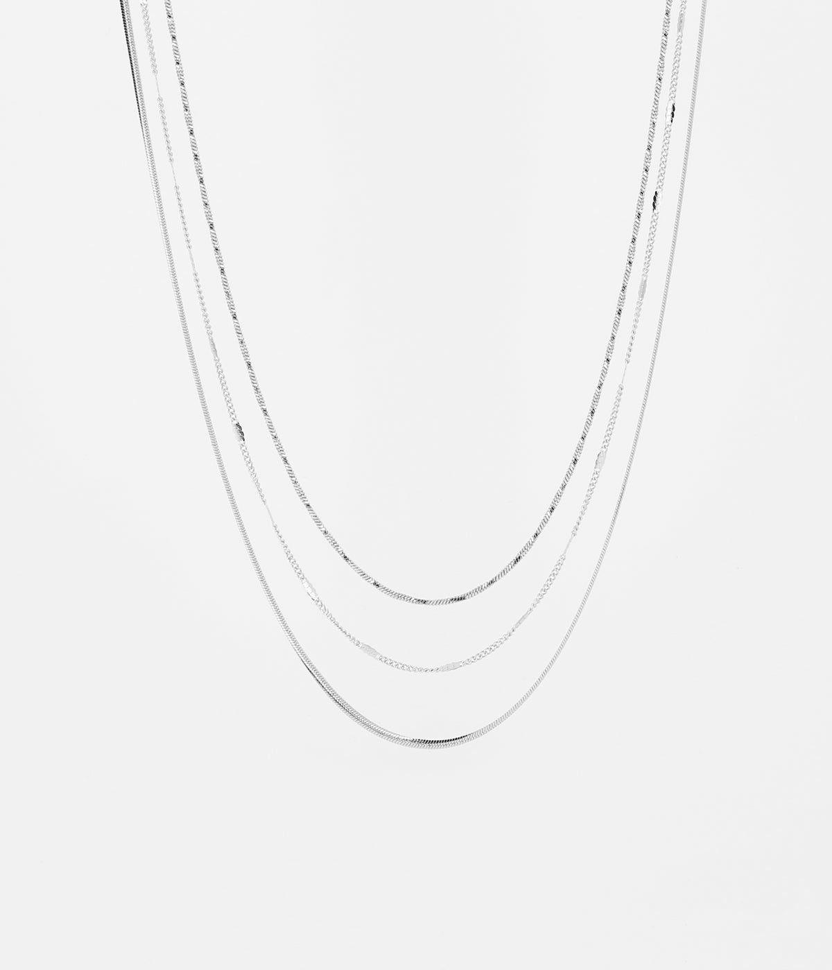 Colliers Multi-Rangs | Collier Myriade – Acier – Femme Colliers Colliers Multi-Rangs