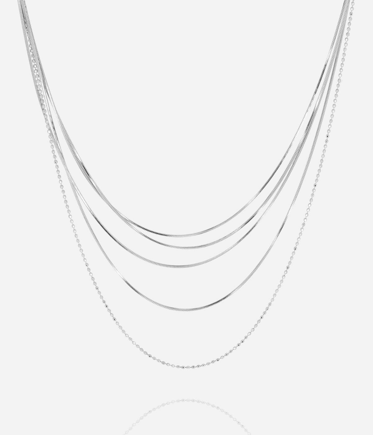 Colliers Multi-Rangs | Collier Pluriel – Acier – Femme Colliers Colliers Multi-Rangs