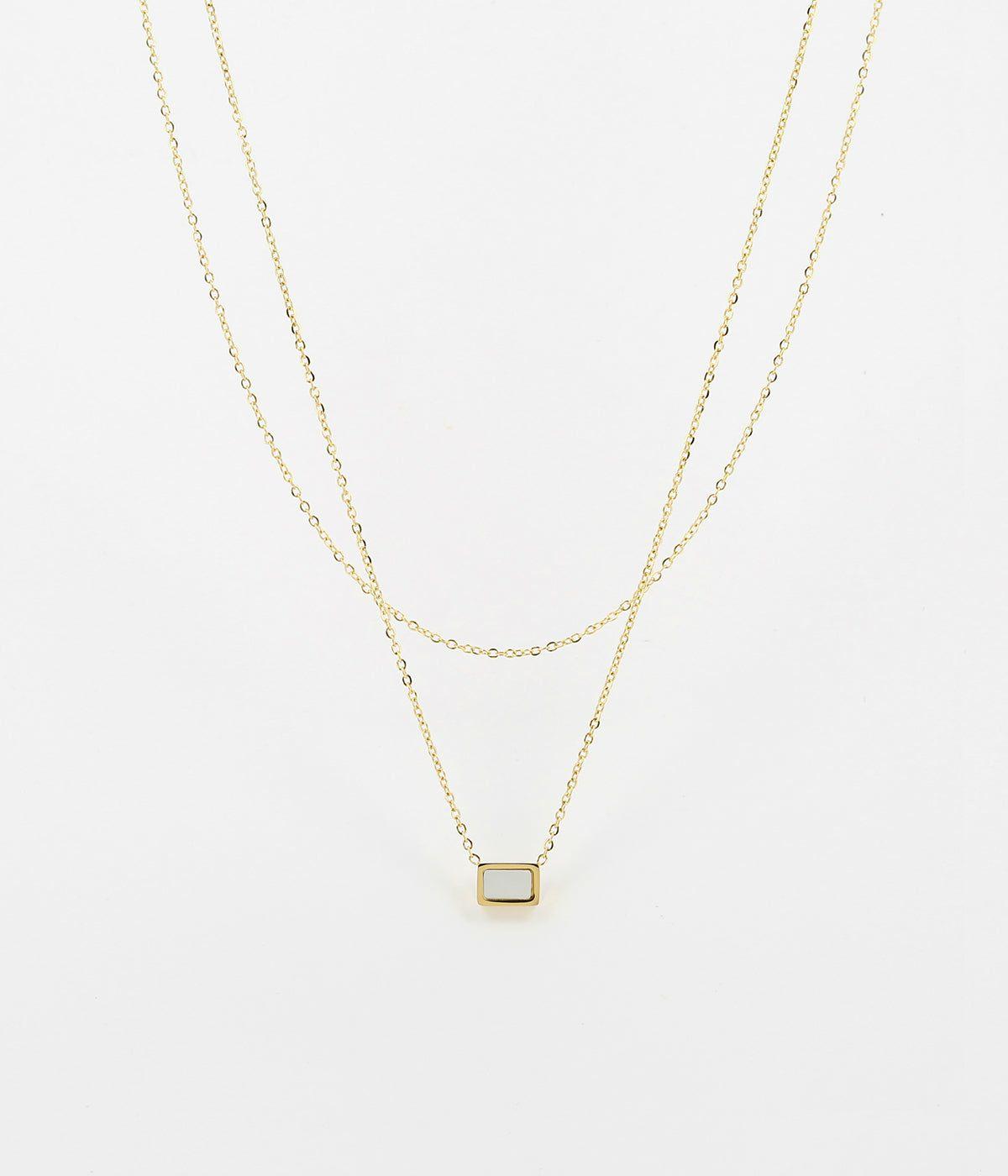 Colliers Multi-Rangs | Collier Precious – Acier doré – Femme Colliers Colliers Multi-Rangs