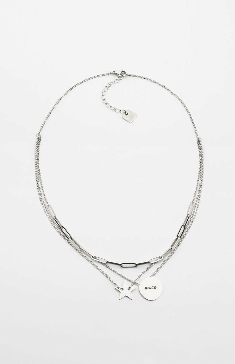 Colliers Multi-Rangs | Collier Star – Acier – Femme Colliers Colliers Multi-Rangs