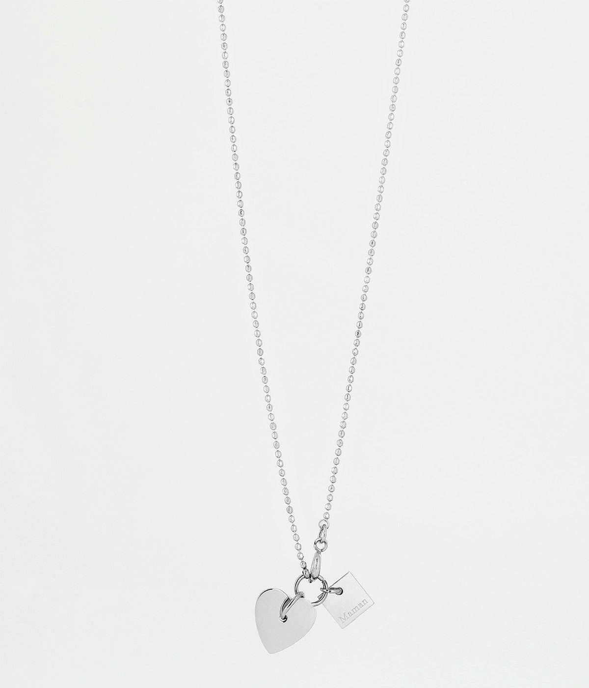 Colliers Ras de Cou | Collier Coeur – Acier – Femme Colliers Colliers Ras de Cou