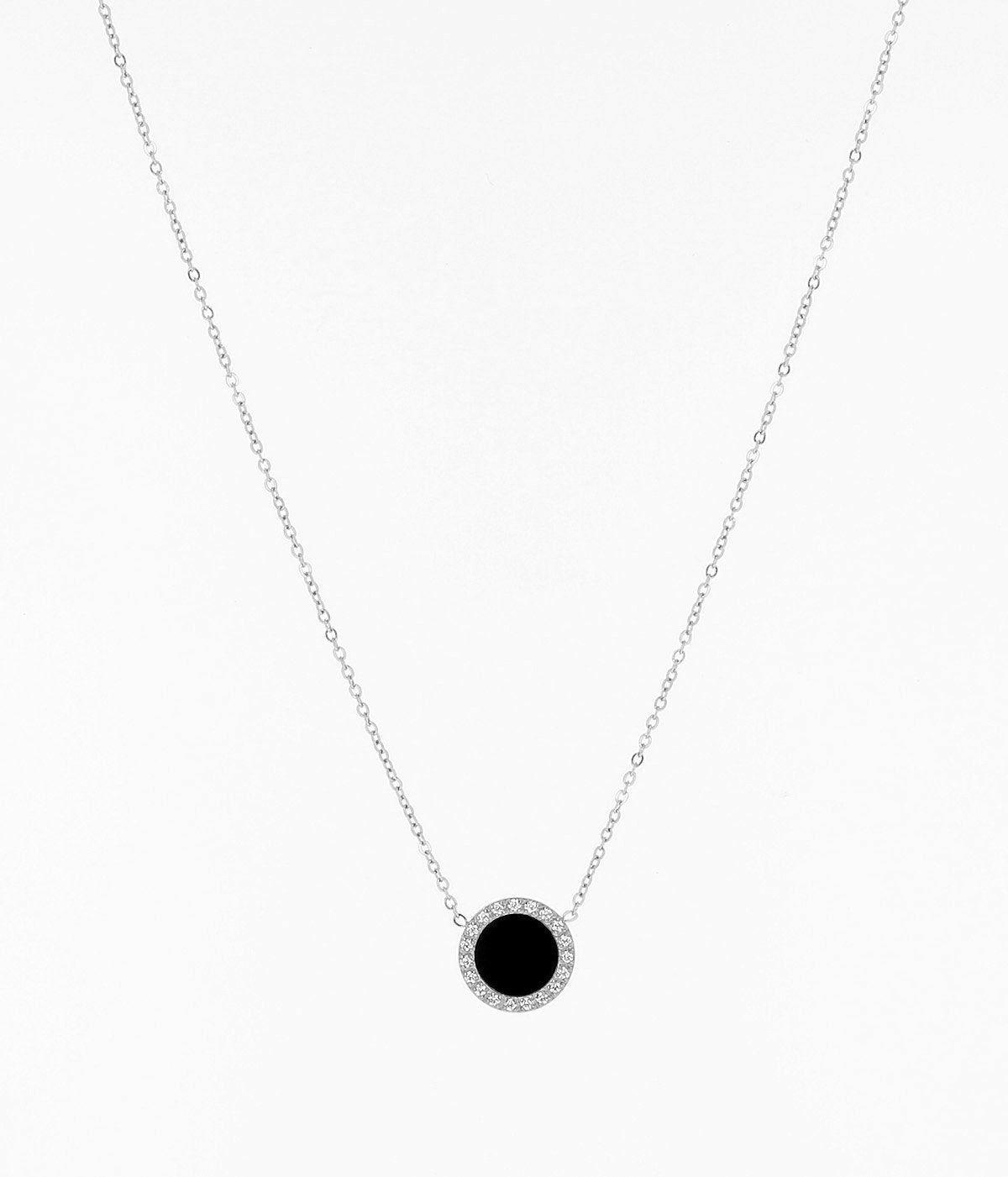 Colliers Ras de Cou | Collier Linda – Acier / Noir – Femme Colliers Colliers Ras de Cou