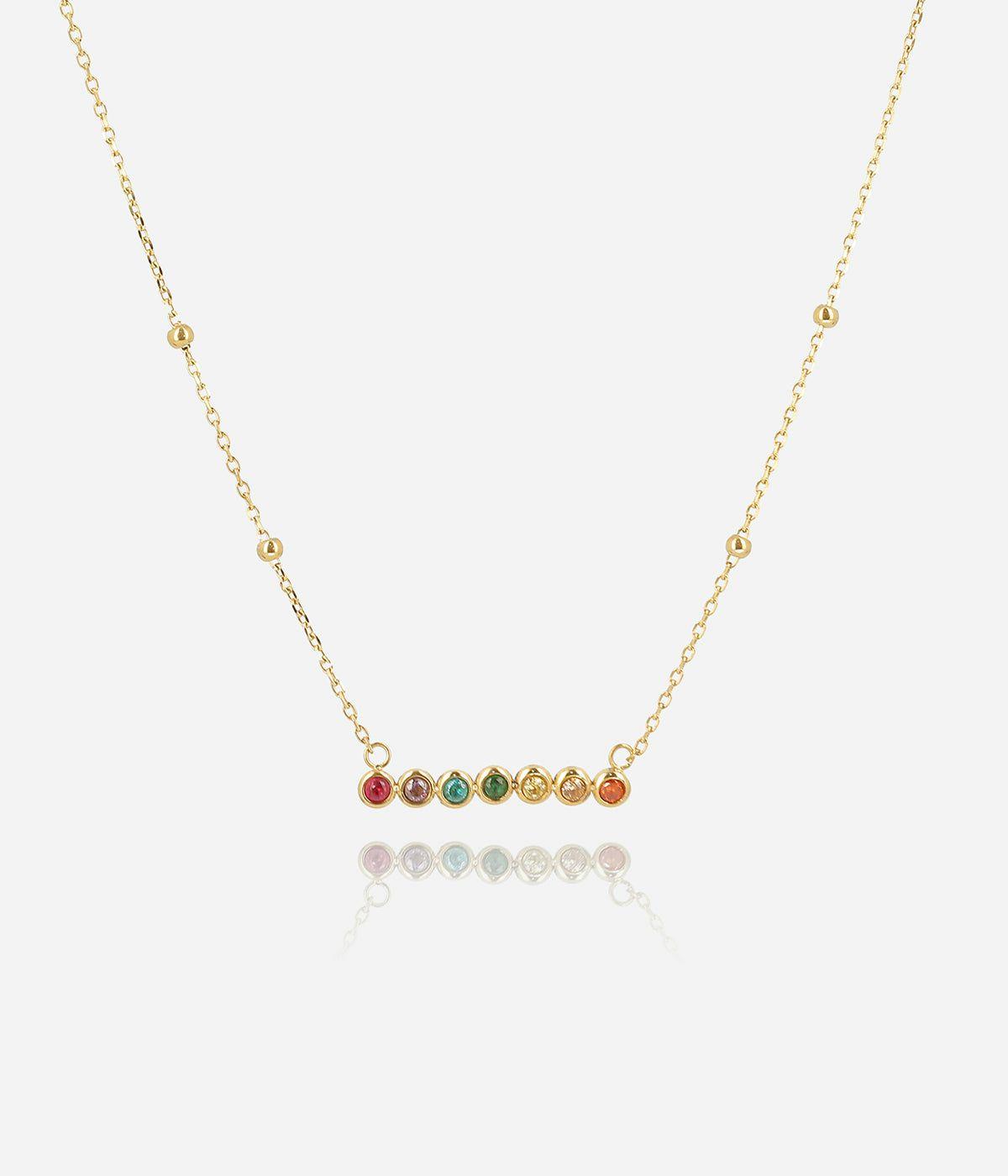 Colliers Ras de Cou | Collier Rainbow – Acier doré – Femme Colliers Colliers Ras de Cou