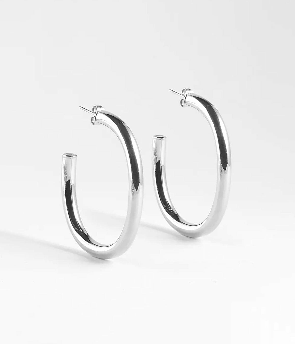 Créoles | Boucles d’oreilles Agnès – Acier – Femme Boucles D'oreilles Créoles