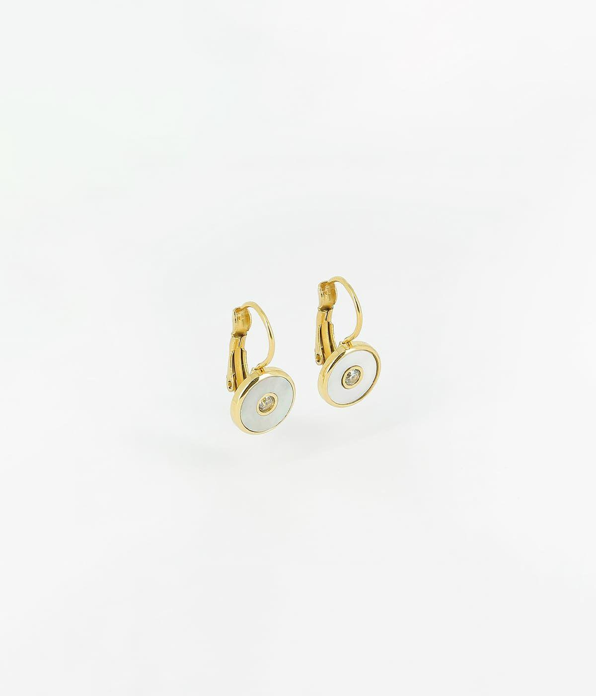 Dormeuses | Boucles d’oreilles Aretha – Acier doré – Femme Boucles D'oreilles Dormeuses