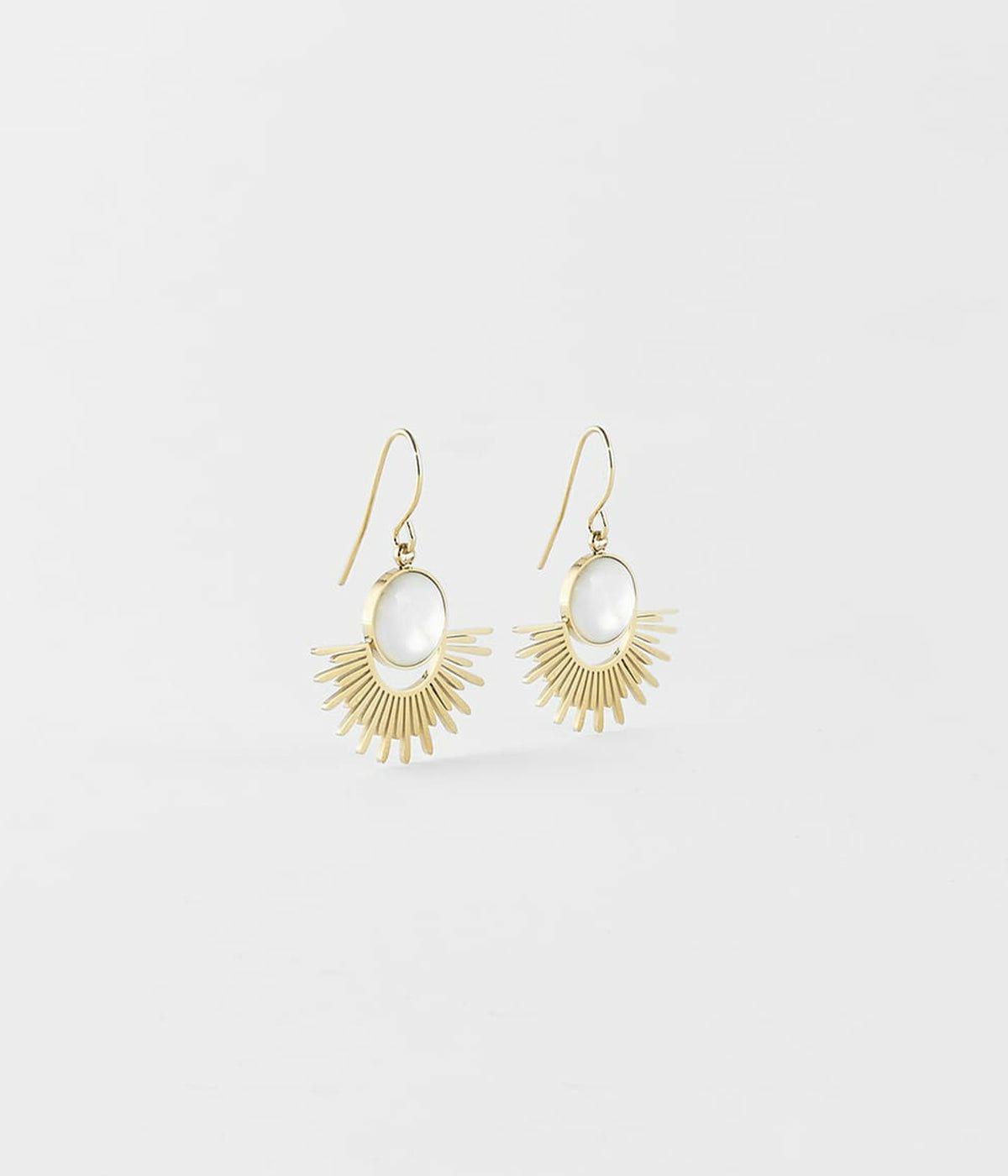 Dormeuses | Boucles d’oreilles Cytisus – Acier doré – Femme Boucles D'oreilles Dormeuses