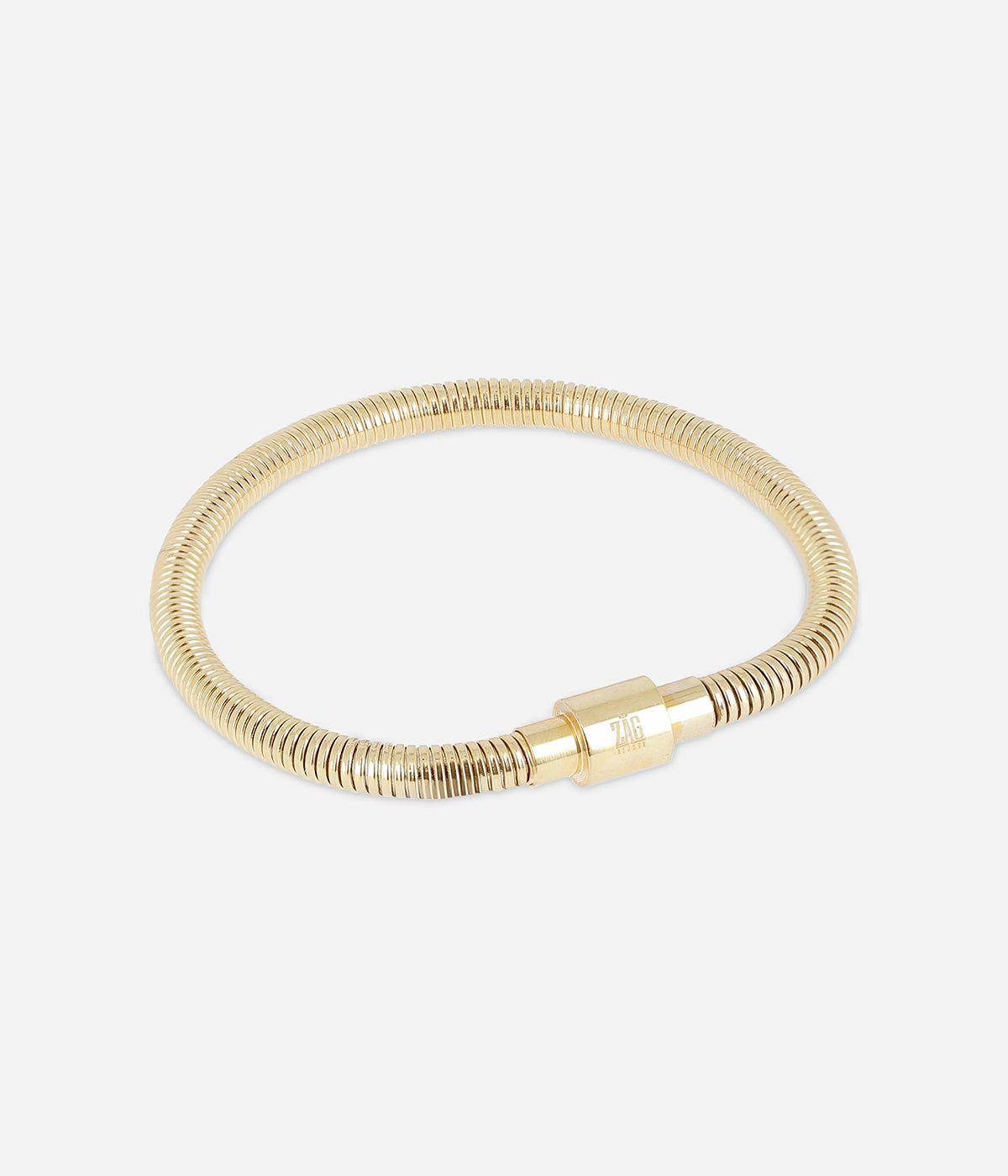 Joncs | Bracelet Jonc Elena – Acier doré – Femme Bracelets Femme