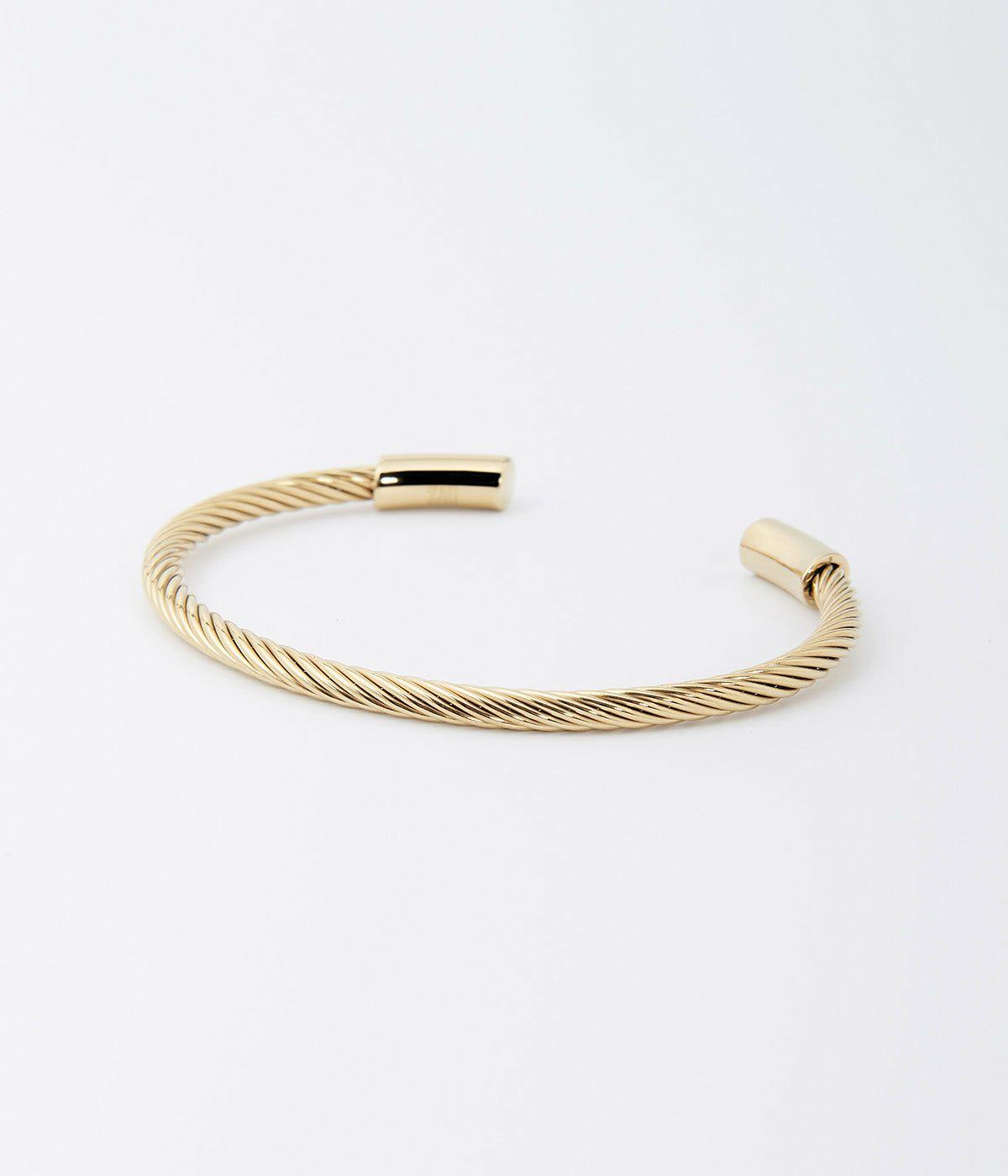 Joncs | Bracelet Jonc Hania – Acier doré – Femme Bracelets Femme