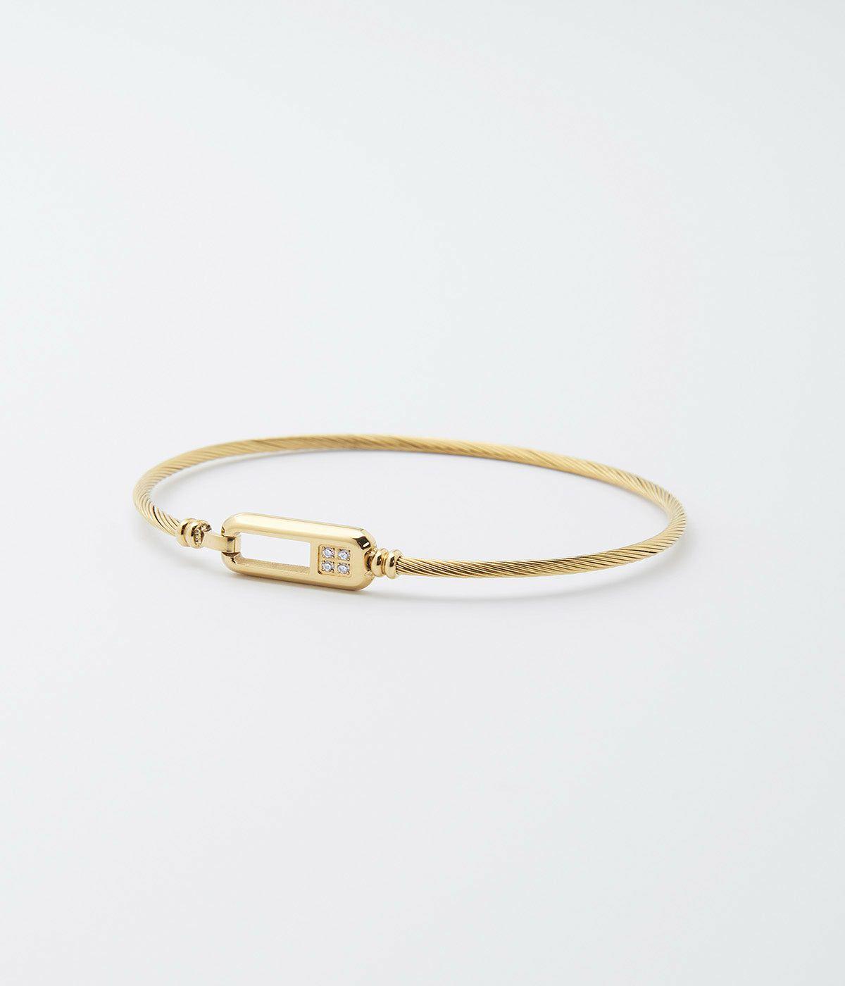 Joncs | Bracelet Jonc Miranda – Acier doré – Femme Bracelets Femme